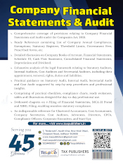 A Comprehensive Practical Guide to Company Financial Statements & Audit